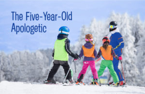 faith-filled children skiing with instructor